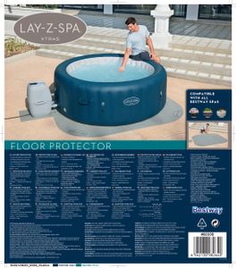 Lay-Z-Spa Zwembadbodembeschermer 10 st 216x216 cm grijs