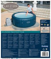 Lay-Z-Spa Zwembadbodembeschermer 10 st 216x216 cm grijs - thumbnail