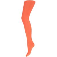 Fluor oranje dames panty 60 denier