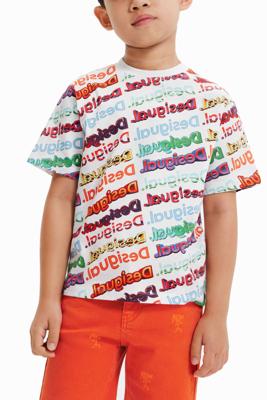 T-shirt met 3D-logo's - WHITE - 9/10