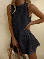 Women's Lace Casual Sleeveless Dress - thumbnail