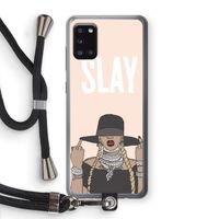 Slay All Day: Samsung Galaxy A31 Transparant Hoesje met koord