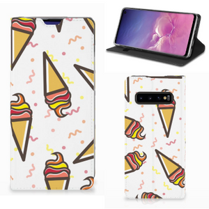 Samsung Galaxy S10 Flip Style Cover Icecream