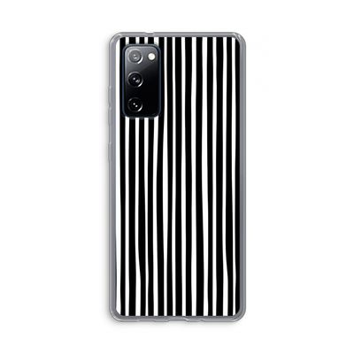 Stripes: Samsung Galaxy S20 FE / S20 FE 5G Transparant Hoesje