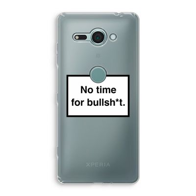 No time: Sony Xperia XZ2 Compact Transparant Hoesje