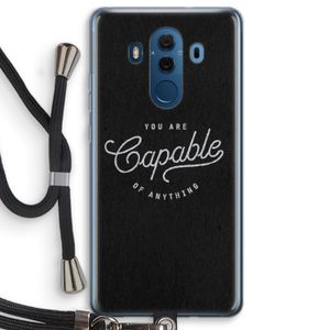 Capable: Huawei Mate 10 Pro Transparant Hoesje met koord