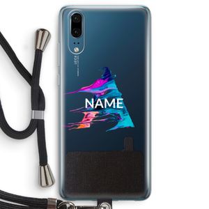 Abstract Spectrum: Huawei P20 Transparant Hoesje met koord