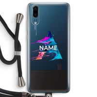 Abstract Spectrum: Huawei P20 Transparant Hoesje met koord