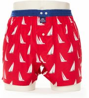 McAlson Boxershort Rood Zeilboot Met Lange Pijpen Los Model - thumbnail