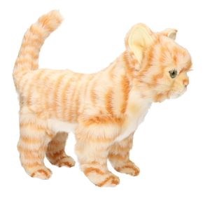 Realistische rode kitten poezen/katten knuffeldier 30 cm