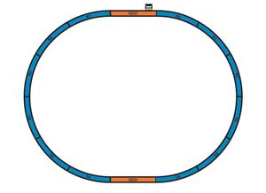 Piko 97933 H0 Startset PKP stoomloc met personentrein
