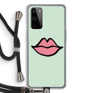 Kusje: OnePlus 9 Pro Transparant Hoesje met koord