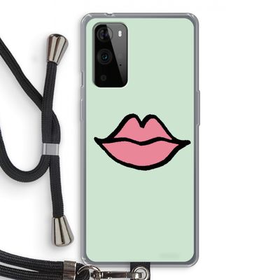 Kusje: OnePlus 9 Pro Transparant Hoesje met koord