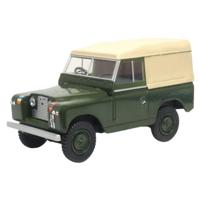 Oxford Modelauto - Land Rover Lightweight - groen/beige - 1 x 1 x 1 cm - schaalmodel