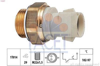 Temperatuurschakelaar, radiateurventilator 75137