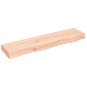 vidaXL Wandschap 80x20x6 cm onbehandeld massief eikenhout