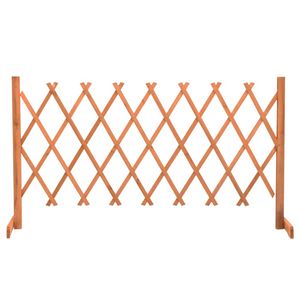 vidaXL Tuinlatwerk 150x80 cm massief vurenhout oranje