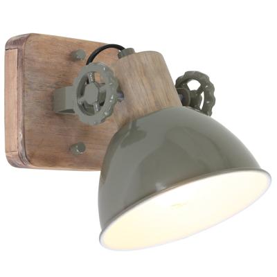 Steinhauer Retro wandlampGearwood retro groen met houtbruin - 7968G