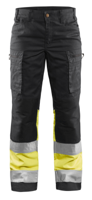 Blåkläder Dames werkbroek High-Vis met stretch 71611811 | Marine/High-Vis Geel | Maat 42 - 7330509615577