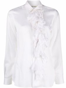 Comme Des Garçons Pre-Owned chemise à volants (années 1990) - Blanc