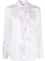 Comme Des Garçons Pre-Owned chemise à volants (années 1990) - Blanc