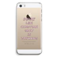 Christian Grey: iPhone 5 / 5S / SE Transparant Hoesje