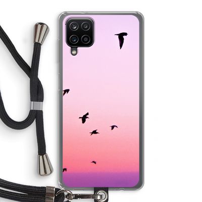 Fly away: Samsung Galaxy A12 Transparant Hoesje met koord