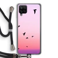 Fly away: Samsung Galaxy A12 Transparant Hoesje met koord