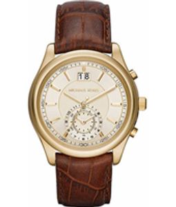Horlogeband Michael Kors MK8459 Leder Bruin 22mm