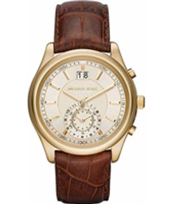Horlogeband Michael Kors MK8459 Leder Bruin 22mm