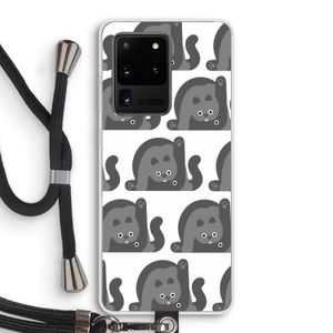 Cats: Samsung Galaxy S20 Ultra Transparant Hoesje met koord