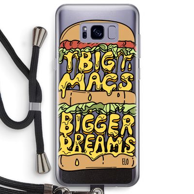 Big Macs Bigger Dreams: Samsung Galaxy S8 Plus Transparant Hoesje met koord