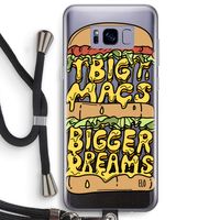 Big Macs Bigger Dreams: Samsung Galaxy S8 Plus Transparant Hoesje met koord
