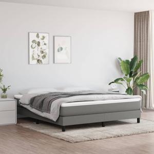 Boxspring met matras stof donkergrijs 180x200 cm SKU: V3144094