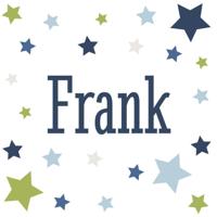 Kinderkamer muursticker met naam - 30 x 30 cm