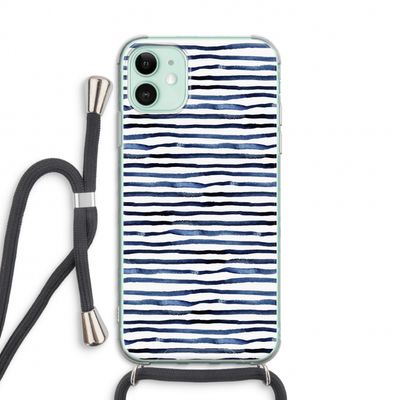 Verrassende lijnen: iPhone 11 Transparant Hoesje met koord