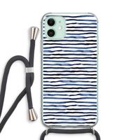 Verrassende lijnen: iPhone 11 Transparant Hoesje met koord