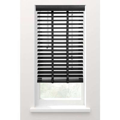Fenstr jaloezie hout 50 mm antraciet - 120x180 cm - Leen Bakker