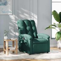 Fauteuil verstelbaar stof donkergroen