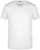 James & Nicholson JN912 Men´s Slim Fit V-T - White - L