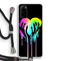Hold My Heart: Samsung Galaxy S20 Transparant Hoesje met koord