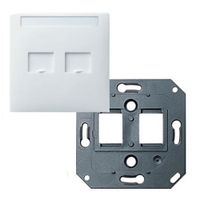 Gira RJ45 draagframe met inzetplaat zuiverwit