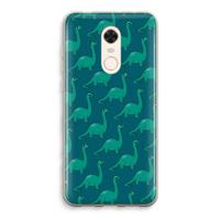 Diplodocus: Xiaomi Redmi 5 Transparant Hoesje - thumbnail