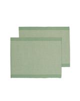 HEMA Placemats Met Jute 35x45 Groen Met Strepen - 2 Stuks (groen) - thumbnail