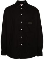 Kenzo surchemise matelassée à patch logo - Noir