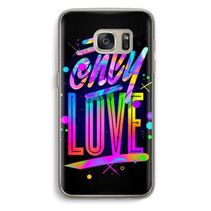 Only Love: Samsung Galaxy S7 Transparant Hoesje