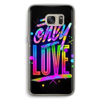 Only Love: Samsung Galaxy S7 Transparant Hoesje