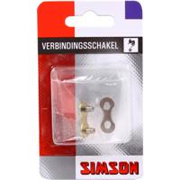 Simson kettingschakel 5/6/7/8 speed maat 3/32" zilver/goud
