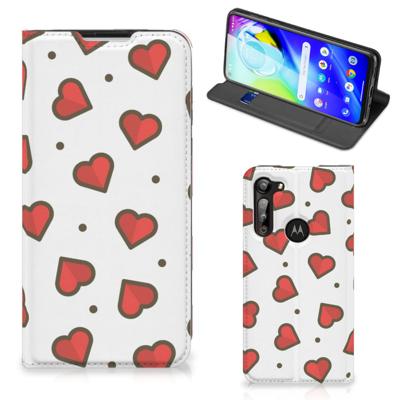 Motorola Moto G8 Power | Hoesje met Magneet | Hearts