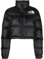 The North Face doudoune Nuptse à coupe crop - Noir